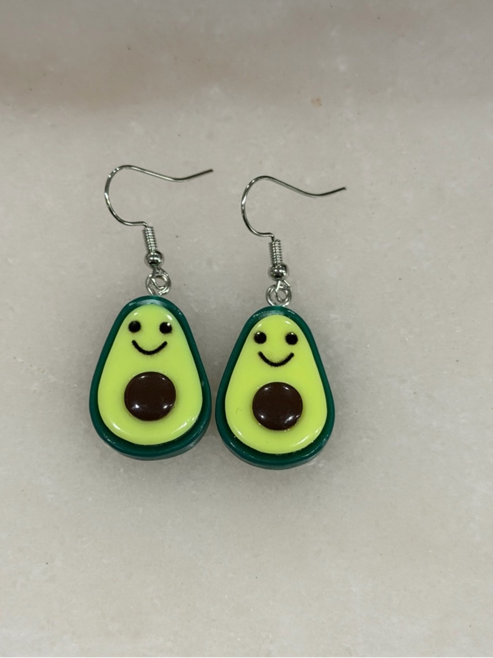Cute Avocado Drop Earrings Kawaii Avocado Design